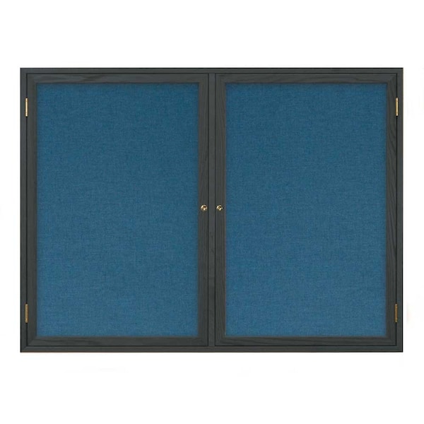 United Visual Products Open Faced Traditional Corkboard, 60x36" UV643A-BRONZE-FORBO - main
